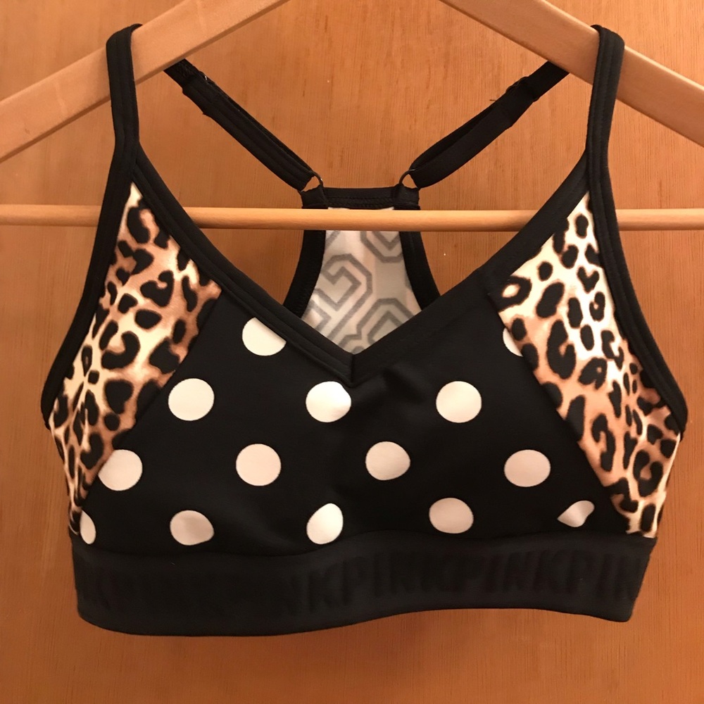 Pink sport bra